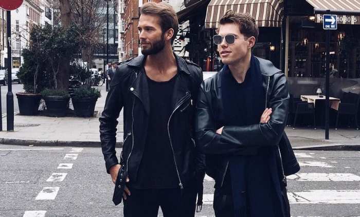 Men's black fashion