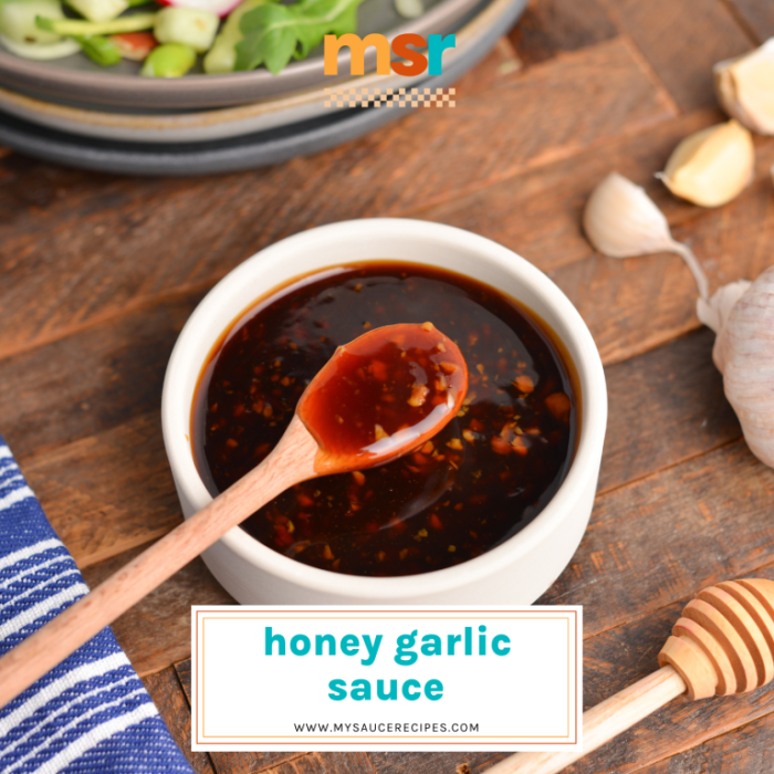 Sauce garlic honey homemade ginger