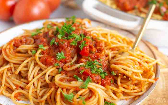 Pasta with arrabiata sauce recipe