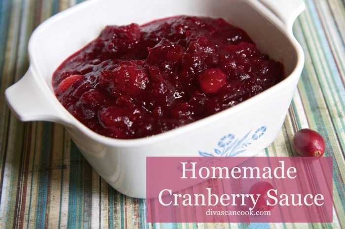 Recipe for cranberry sauce homemade