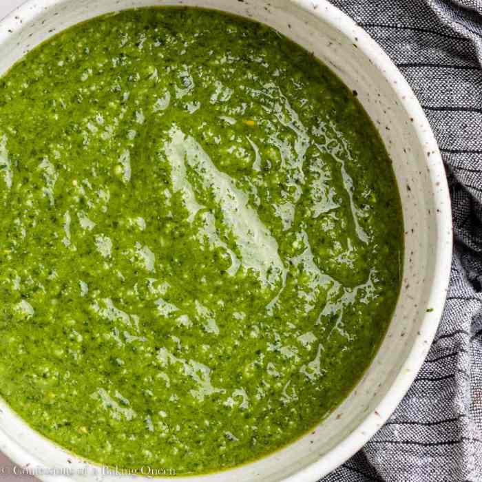 Pesto sauce recipe with walnuts