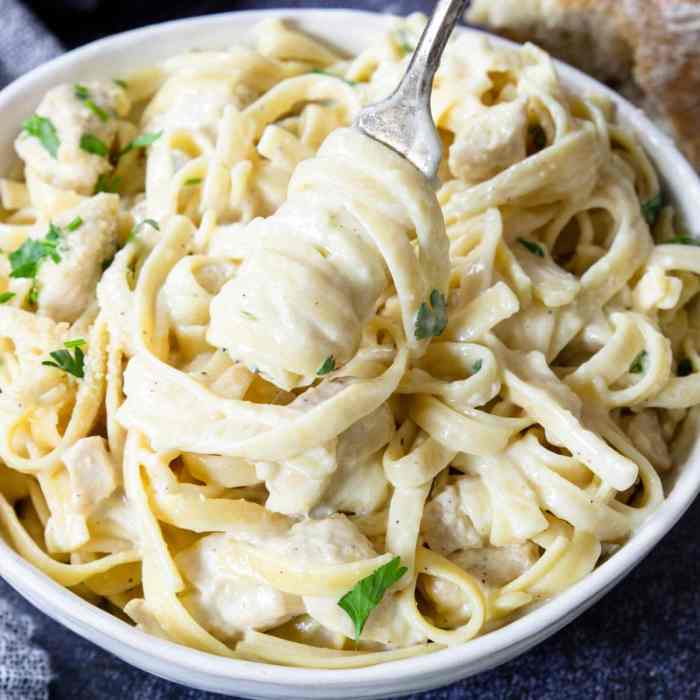 Recipe for chicken alfredo sauce